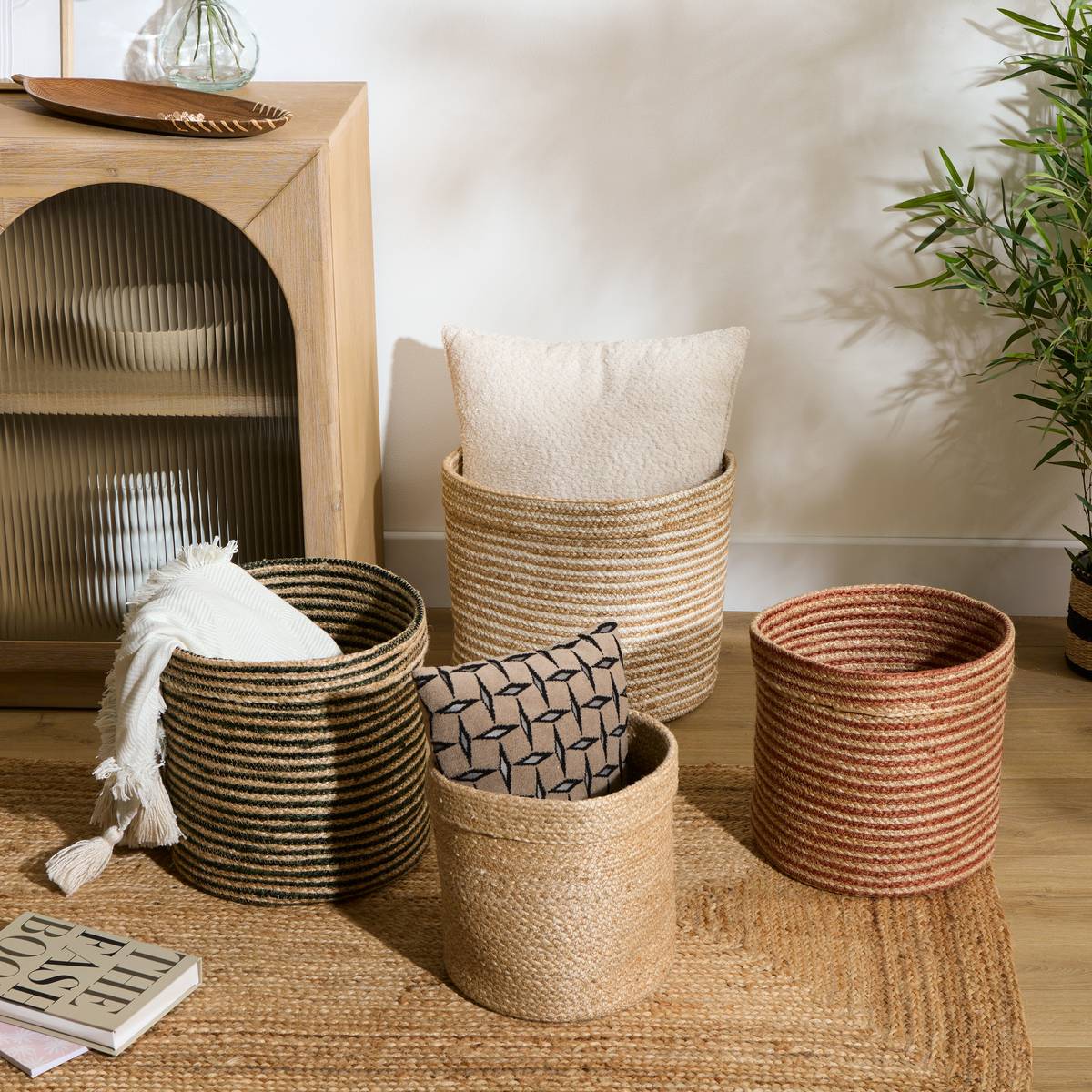 Storage Basket "Tito" Multicolor, 36x36 cm