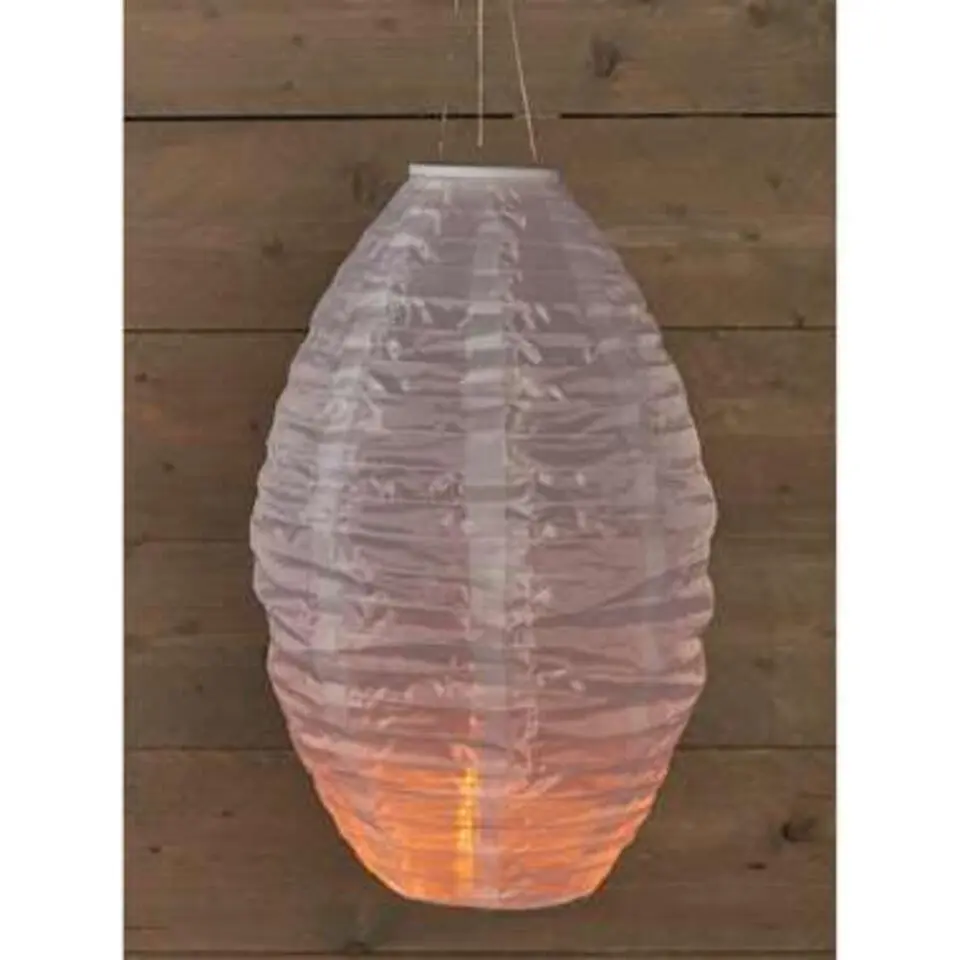 Lampion - solar - met realistisch vlameffect - 30 x 50 cm