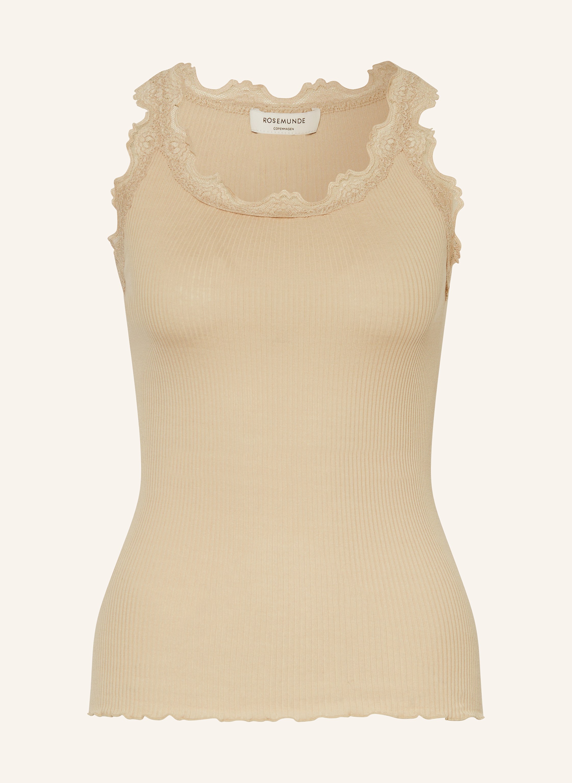 rosemunde Seidentop BABETTE mit Spitze