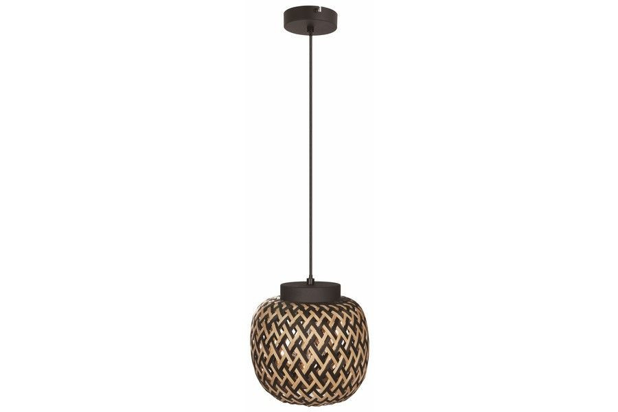 Lampa wisząca czarna Elaine 1xE27x40W wym: 120x20x20 cm Reality
