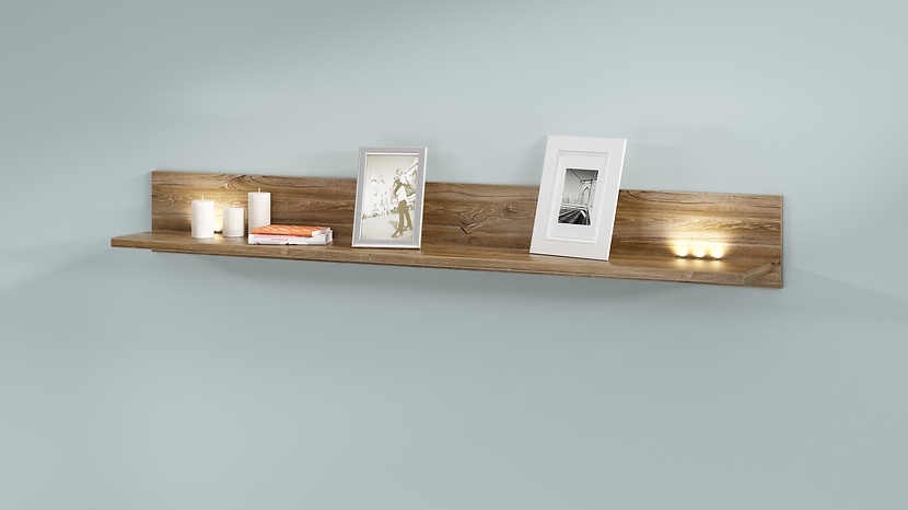 Półka ścienna Gent 139 cm dąb stirling