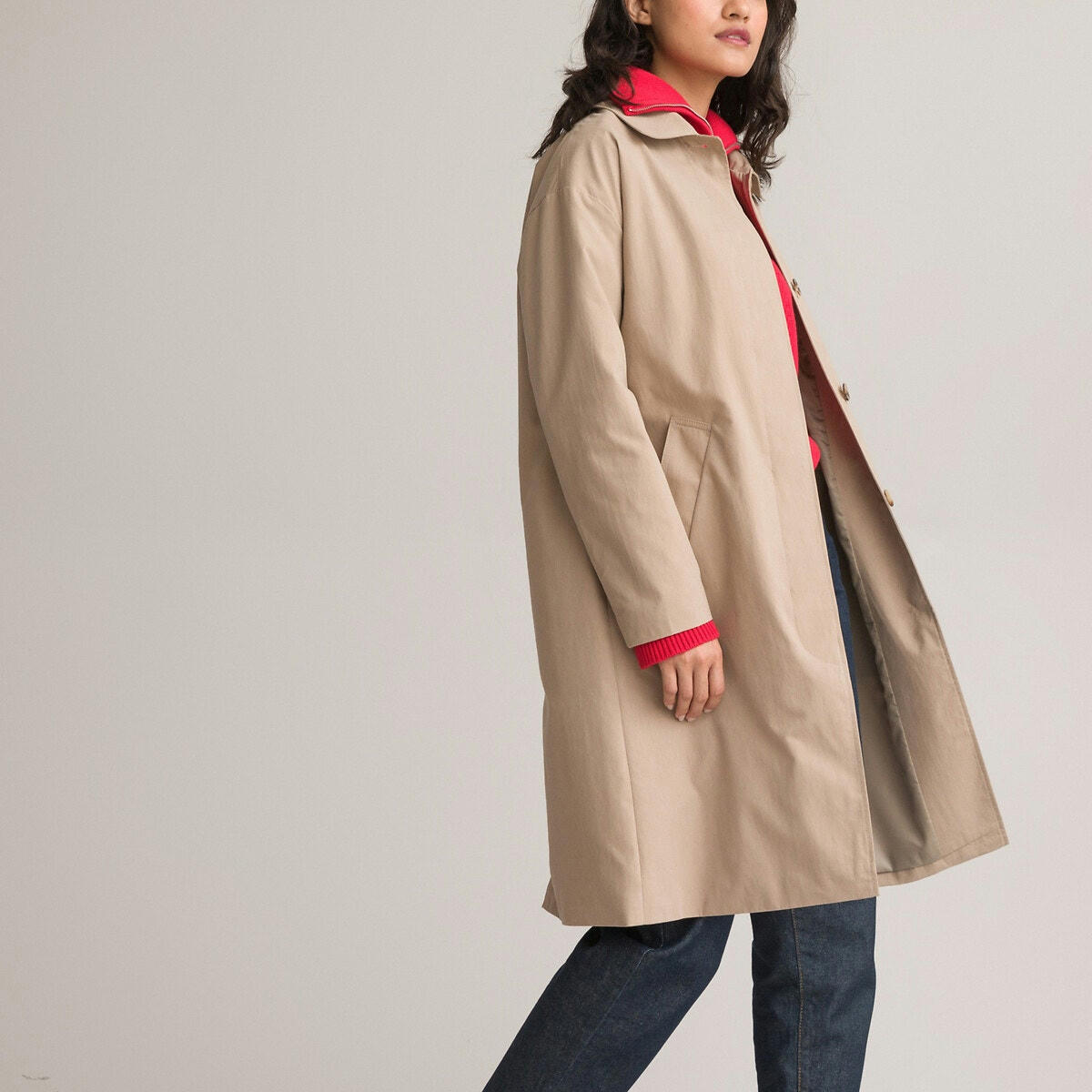 Trench ample mi-long