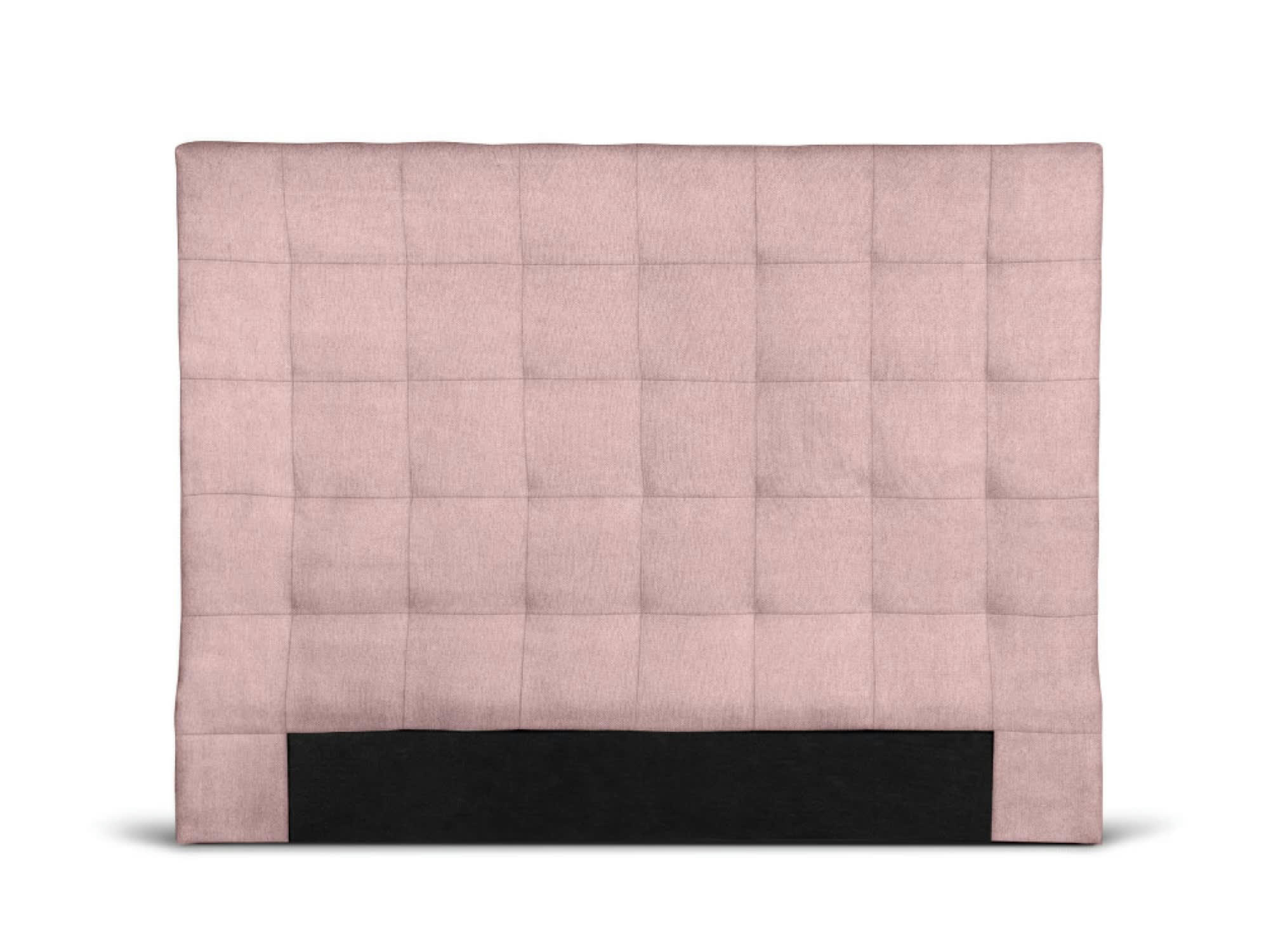 MEGAN - Tête de lit capitonnée en tissu - Rose, Largeur - 140 cm