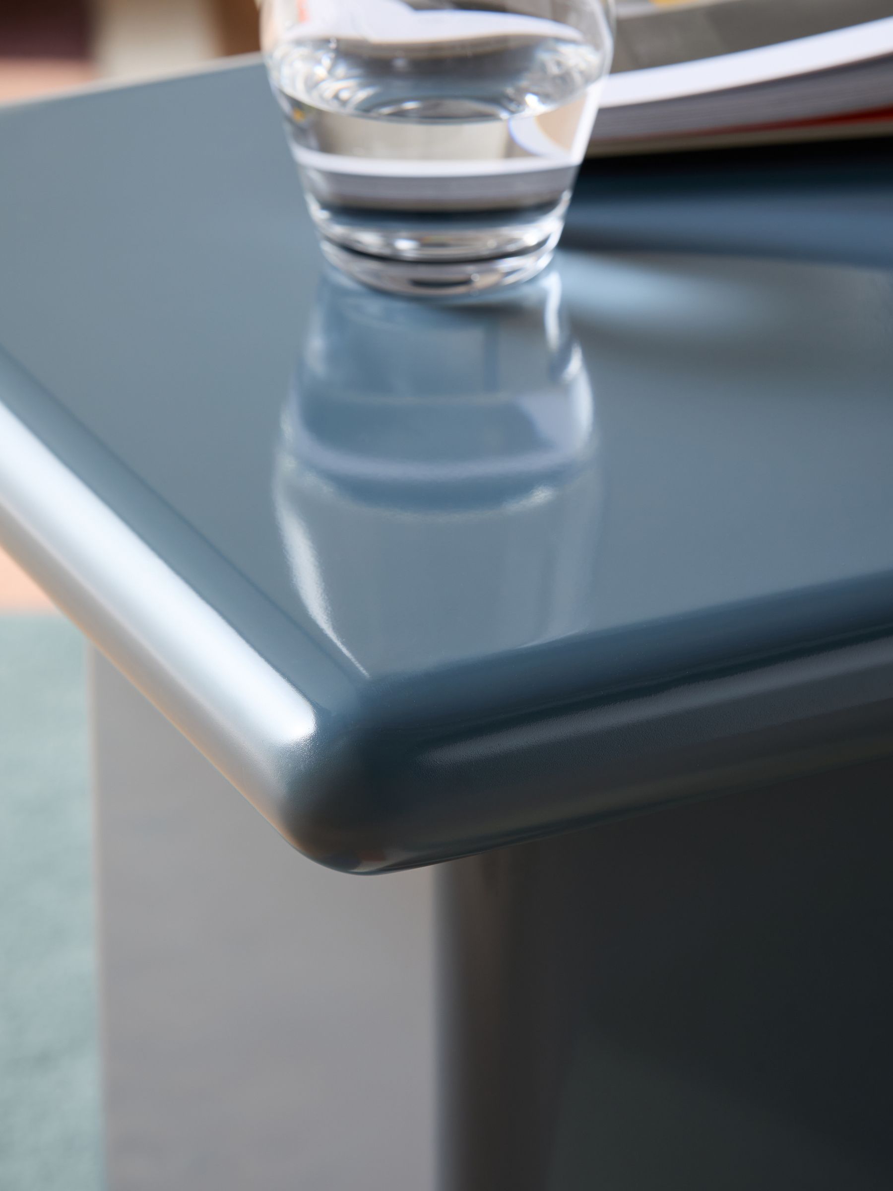 Lacey Side Table in Blue