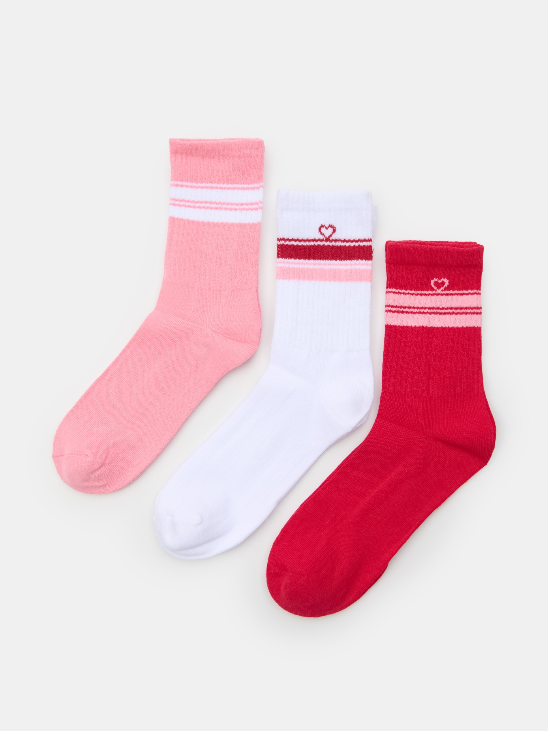 Prążkowane skarpetki 3 pack