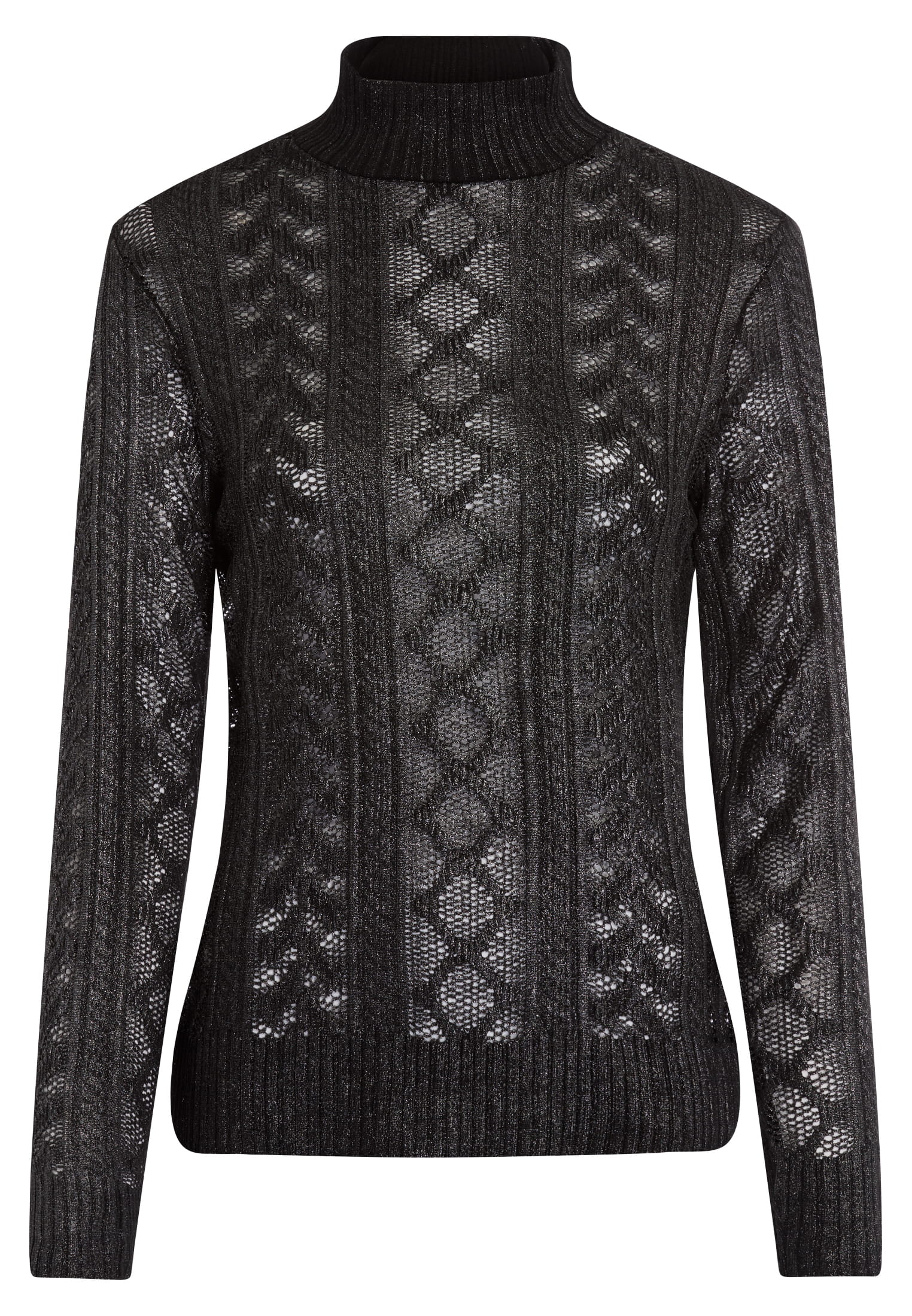 Shirt mit Zopfmuster