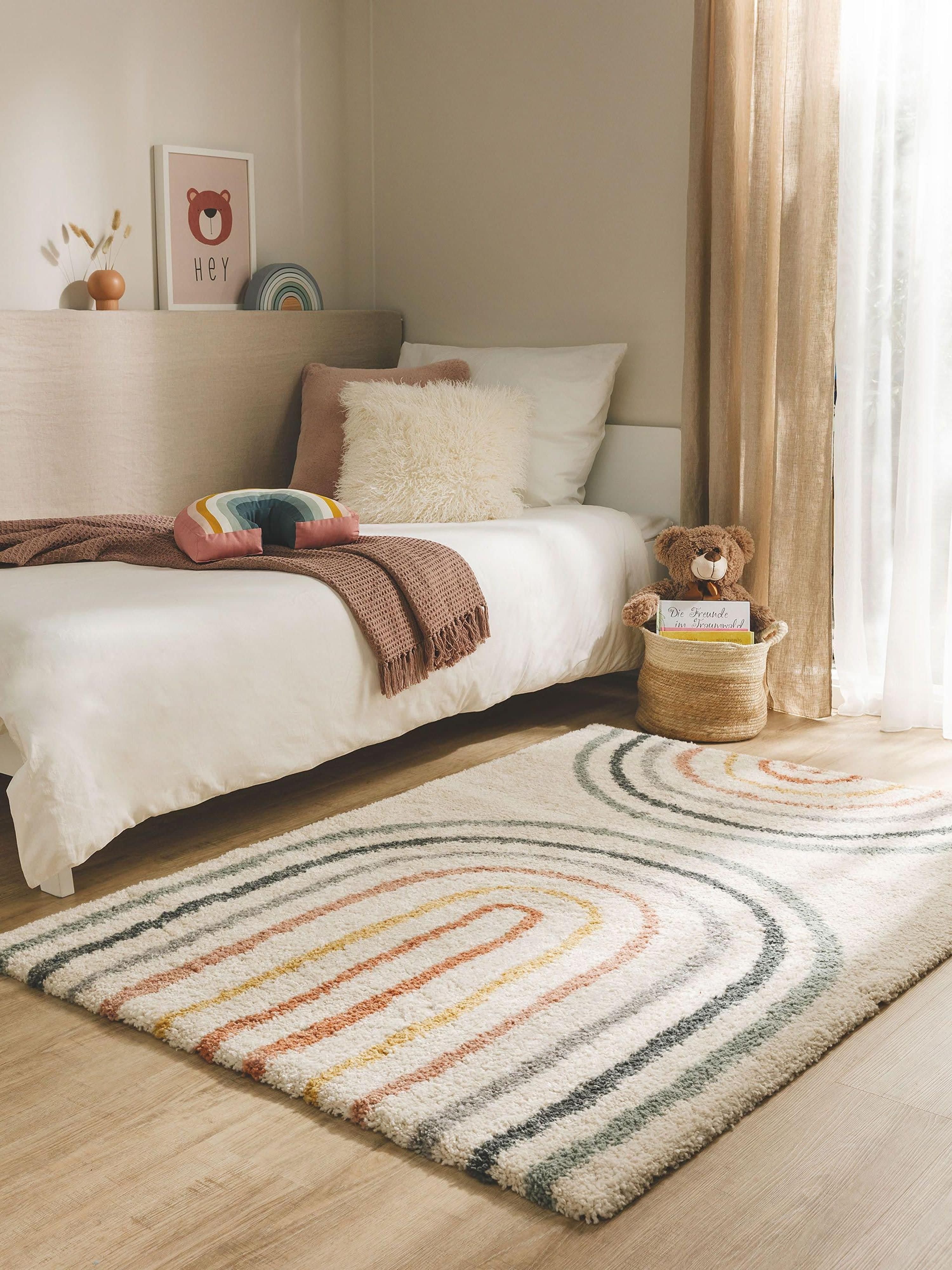 Kinderteppich Gobi mit Regenbogen-Motiv