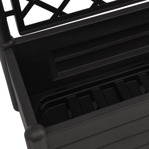 NNEVL Garden Planter with Trellis 100x43x142 cm PP Anthracite