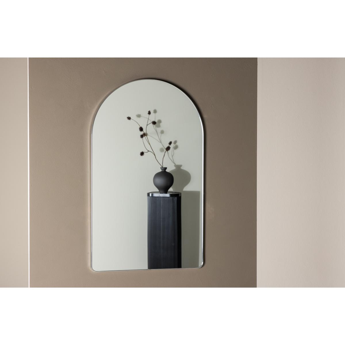 Svea - Irene gebogen spiegel - 60 x 100 cm - zilver