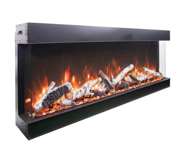 Amantii Smart 50" unit - 14 1/4" in depth 3 sided glass fireplace