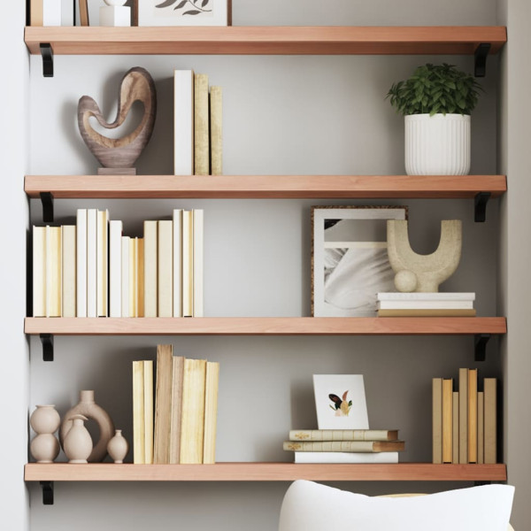VidaXL Półka brązowa 80x30x(2-4) cm lakierowane