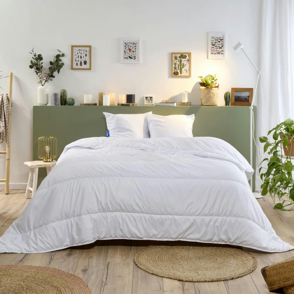 COTON BIO PRINTEMPS ÉTÉ - Couette légère coton bio 240x260cm 200gr/m2