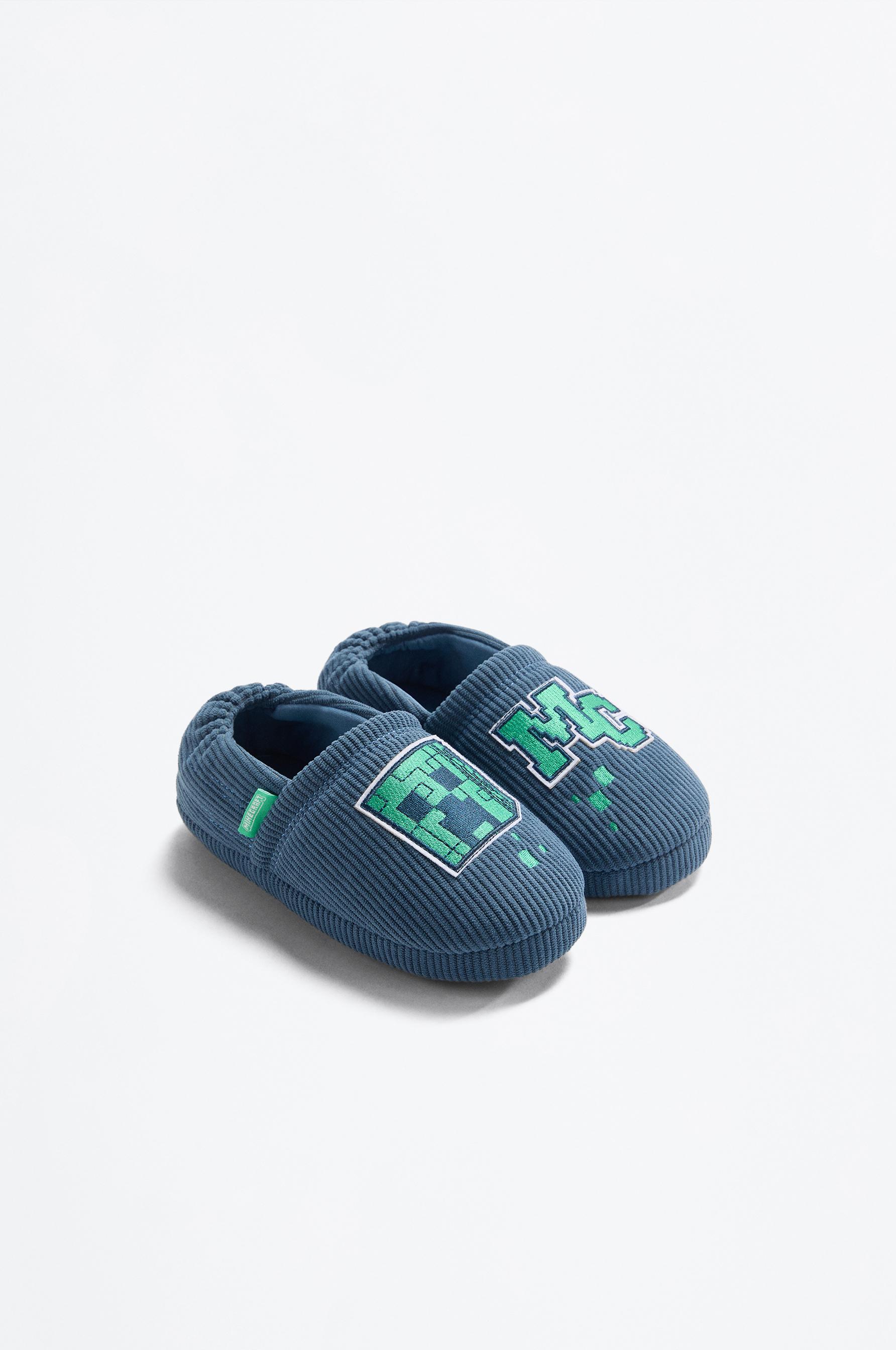 Zapatillas de casa cerrada Minecraft