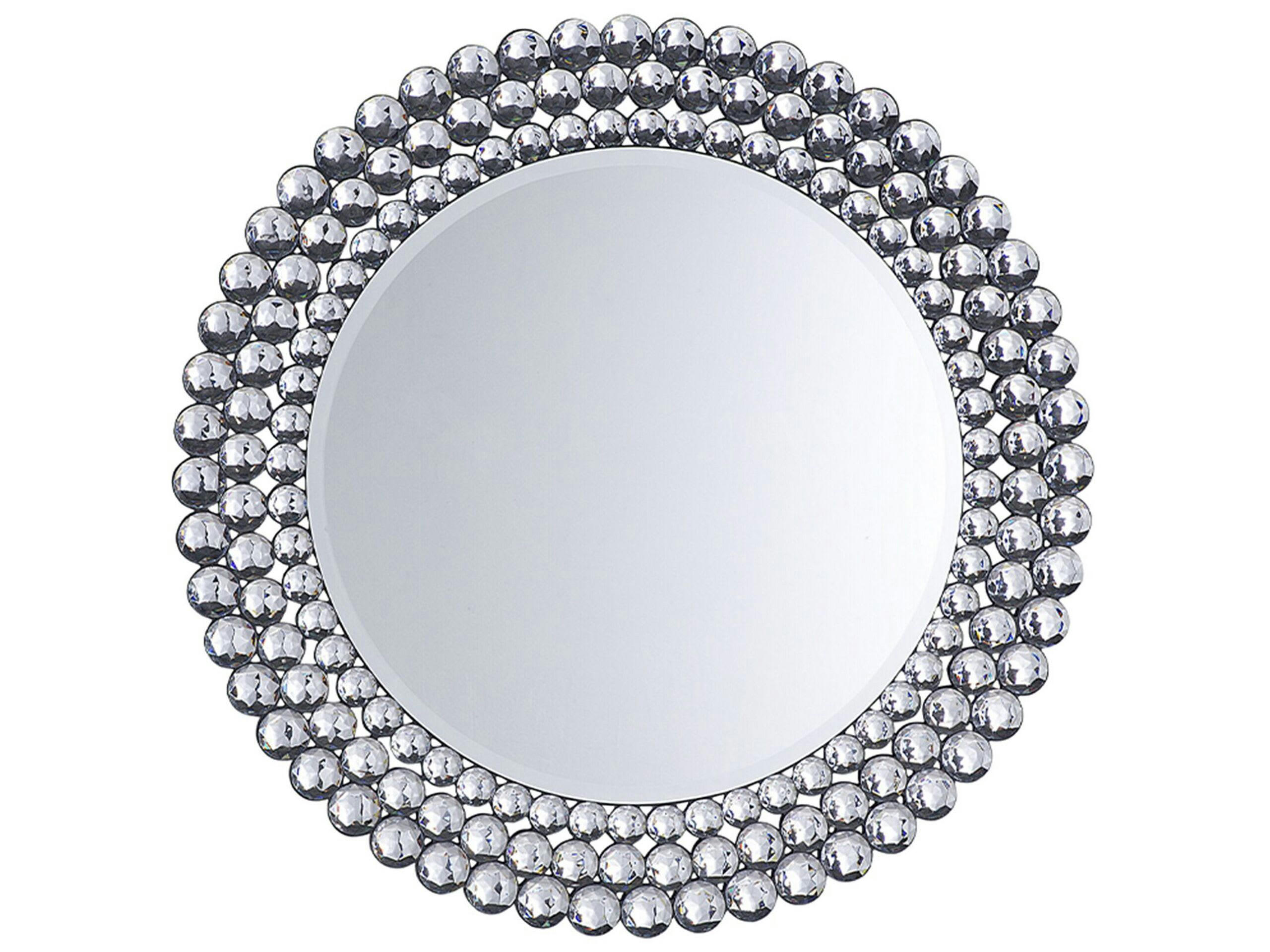 STENAY - Miroir en bois d'ingénierie argenté 70x70