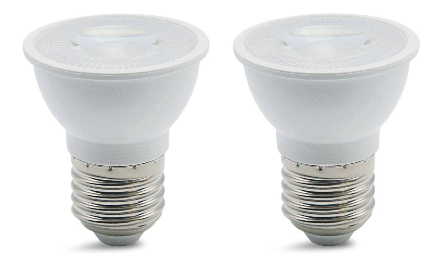 NOMA MR16 E26 Base Non-Dimmable LED Flood Light Bulbs, 3000K 500 Lumens, Soft White, 50W, 2-pk