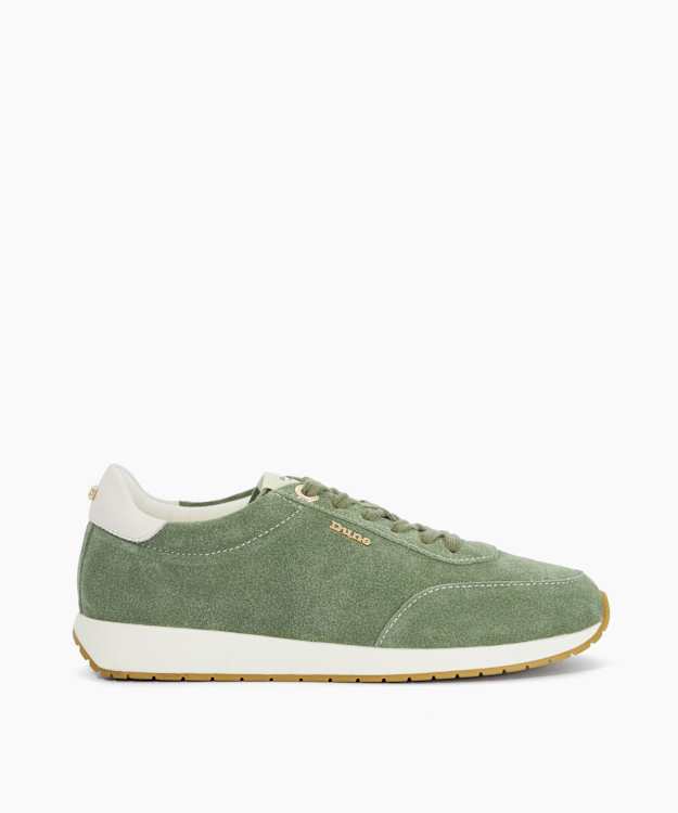 Ettah Sage - Suede Lace-Up Runner Trainers