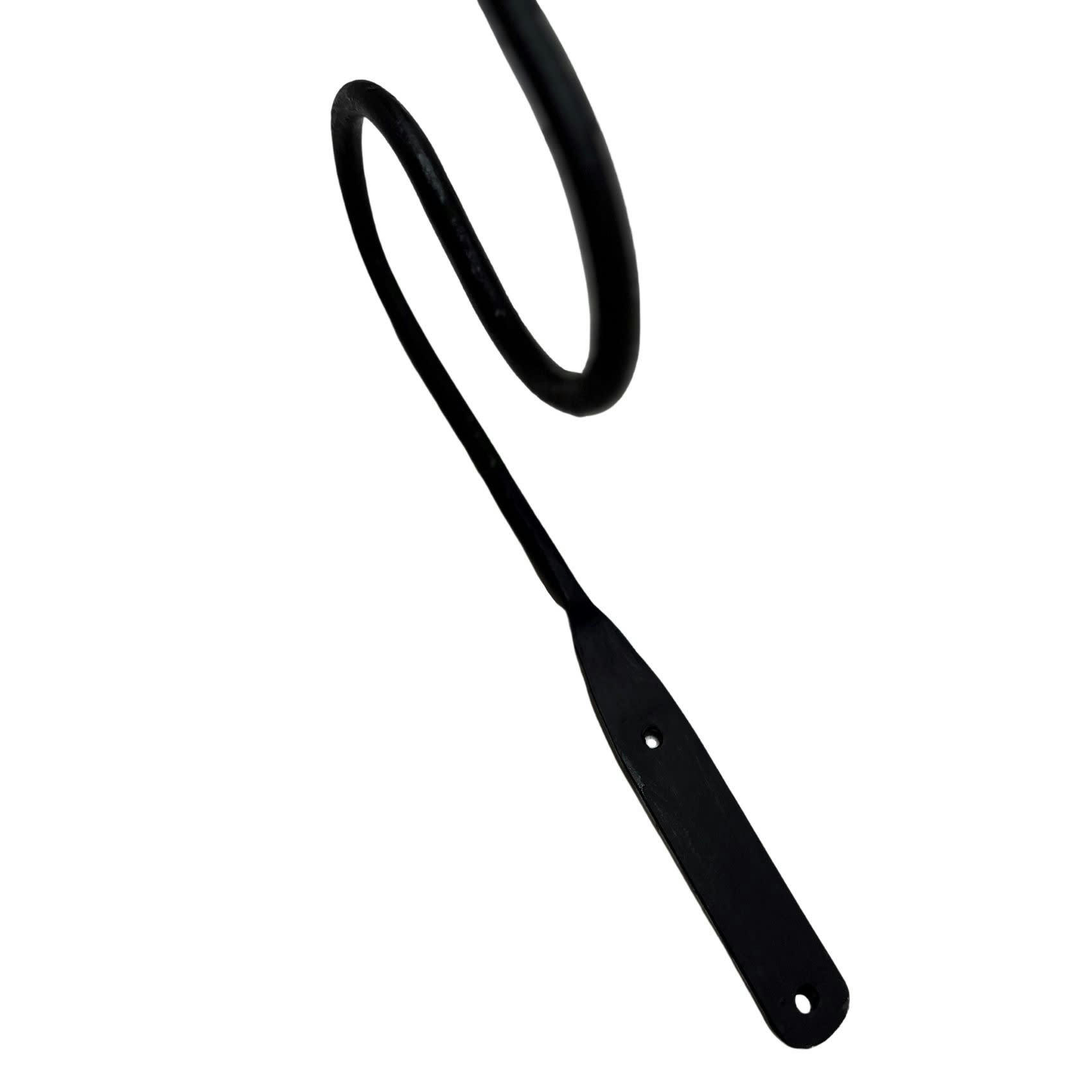 - Grande patère crochet en s brut métal noir 30 cm