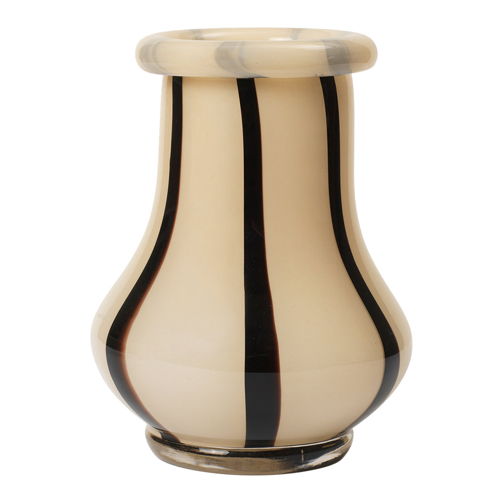 Ferm Living Riban Vaas Cream - H 19 cm