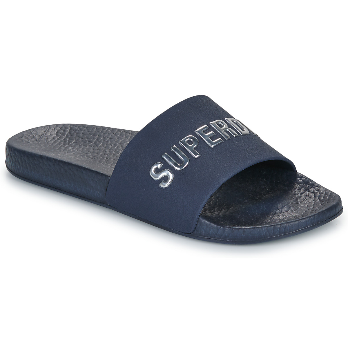Superdry - Premium Metallic Pool Slide - Blueberry / Navy / Silver
