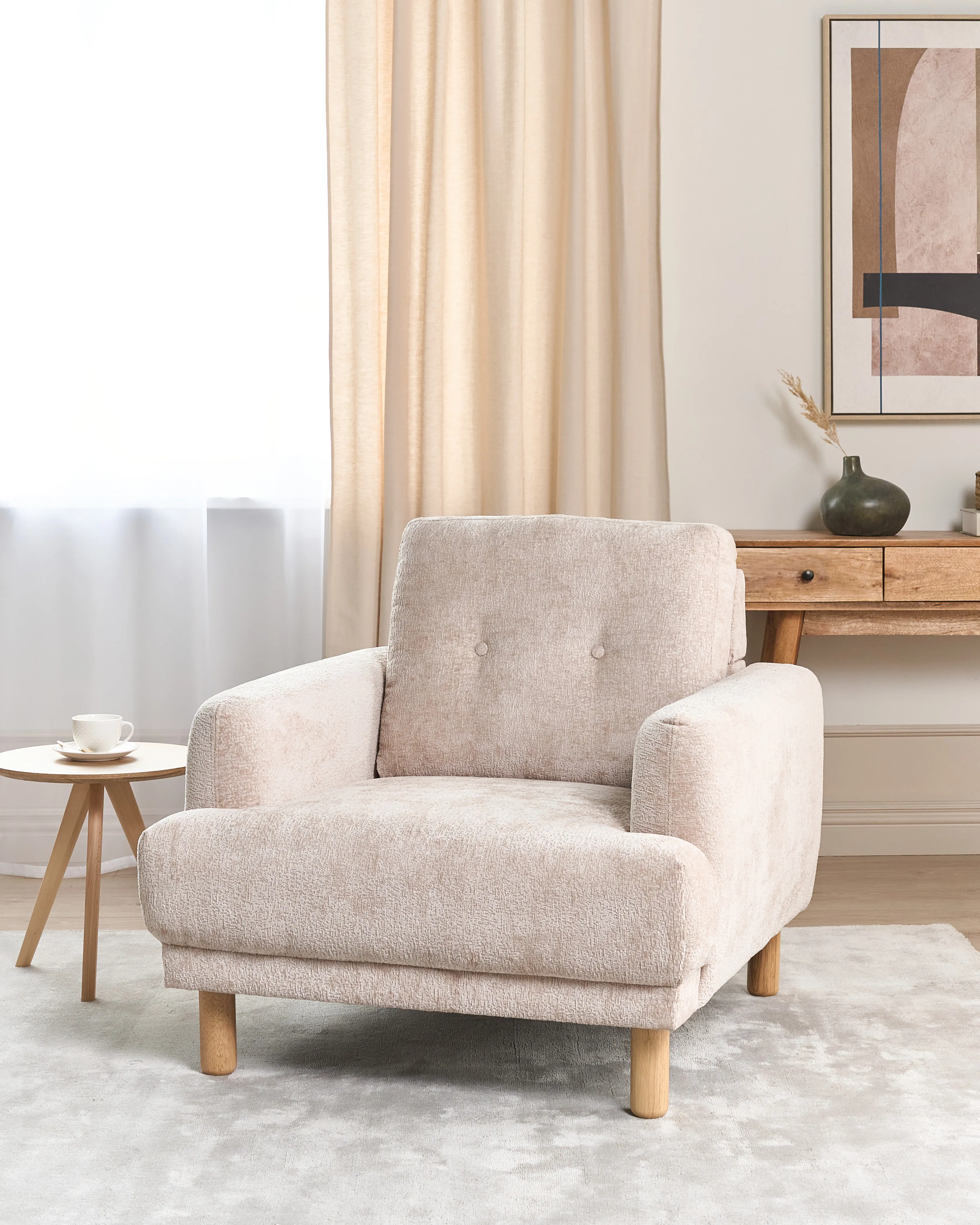 Armchair TUVE Boucle Beige