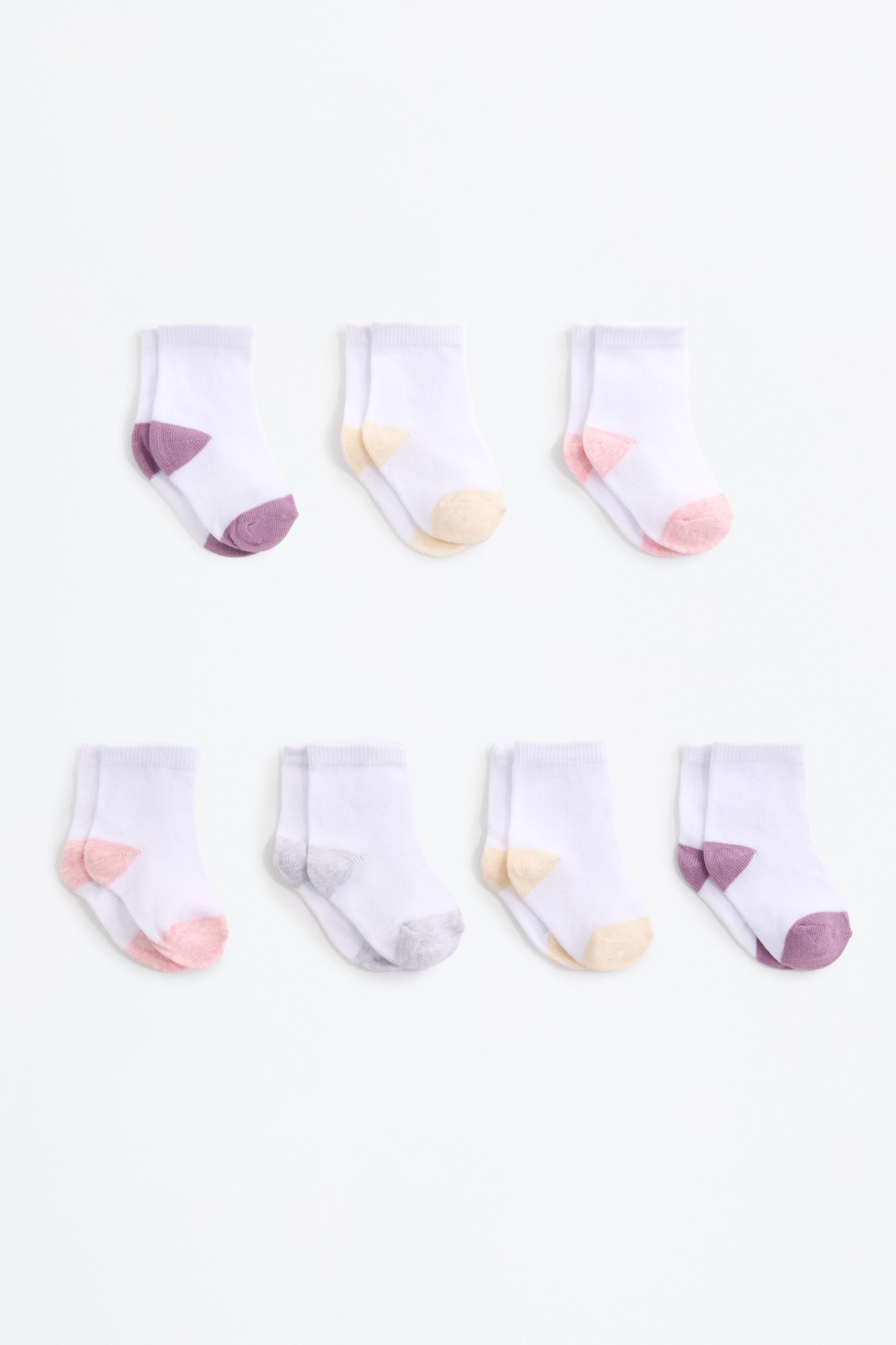 Calcetines largos color block (Pack 7)