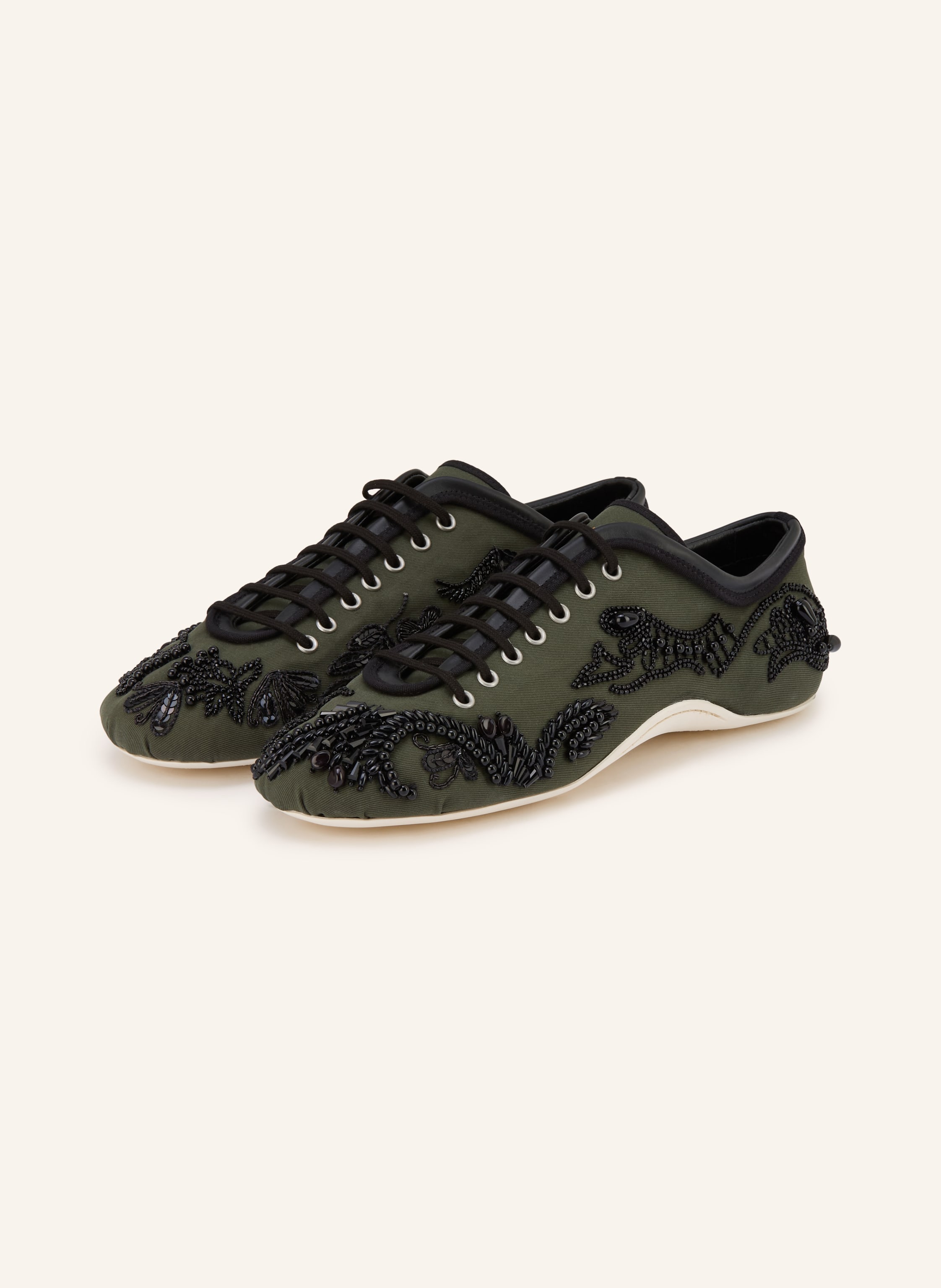 DRIES VAN NOTEN Sneaker mit Pailletten und Schmucksteinen