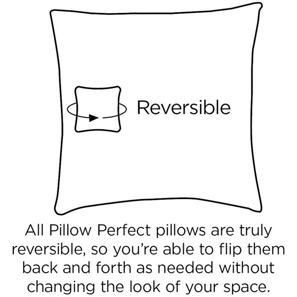Pillow Perfect Outdoor/ Indoor Nunu Geo Ink Blue Squared Corners Chair Cushion