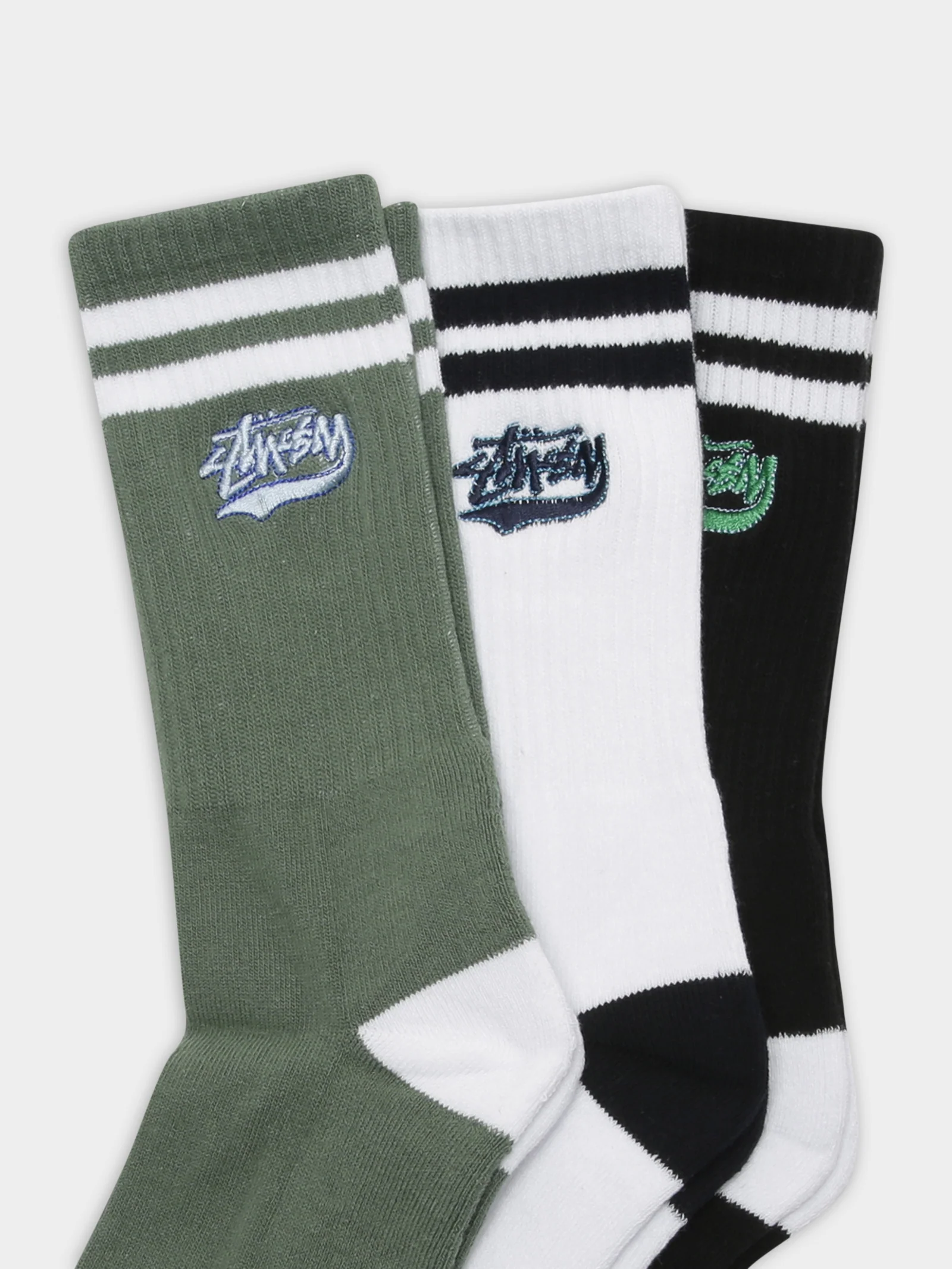 3 Pairs of Mens Slugger Stripe Socks