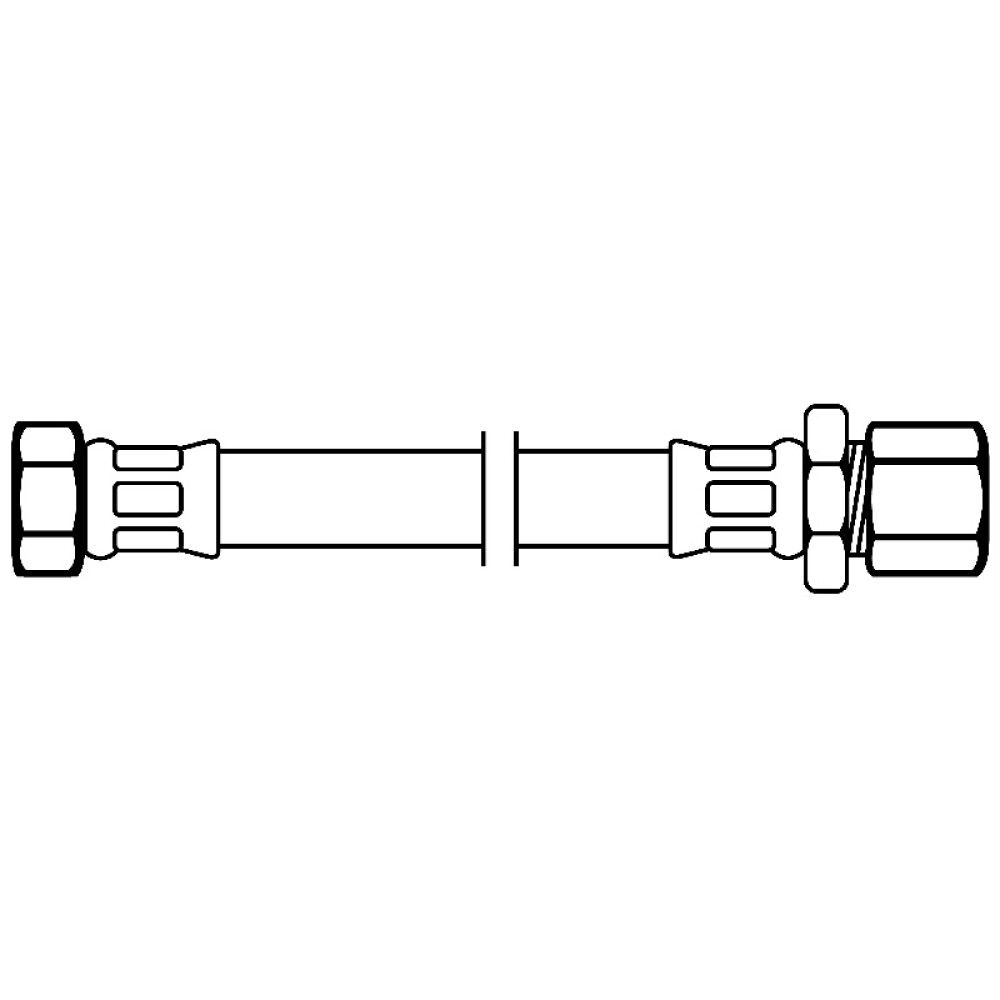 FLEKSIBEL SLANGE DIAQUA DN8 10Mx3/8" 50CM