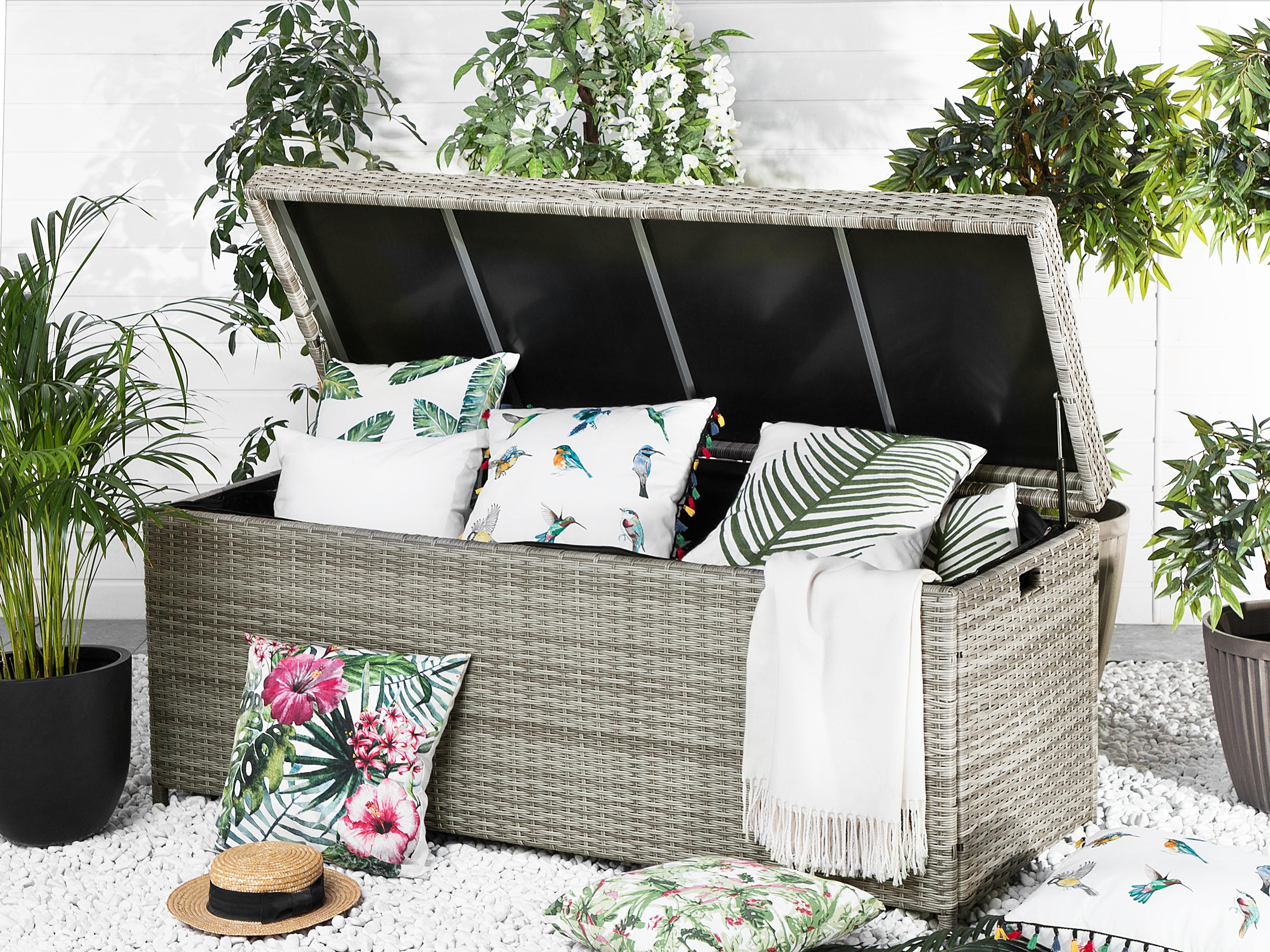 Storage Box MODENA 158 cm 63 cm Grey