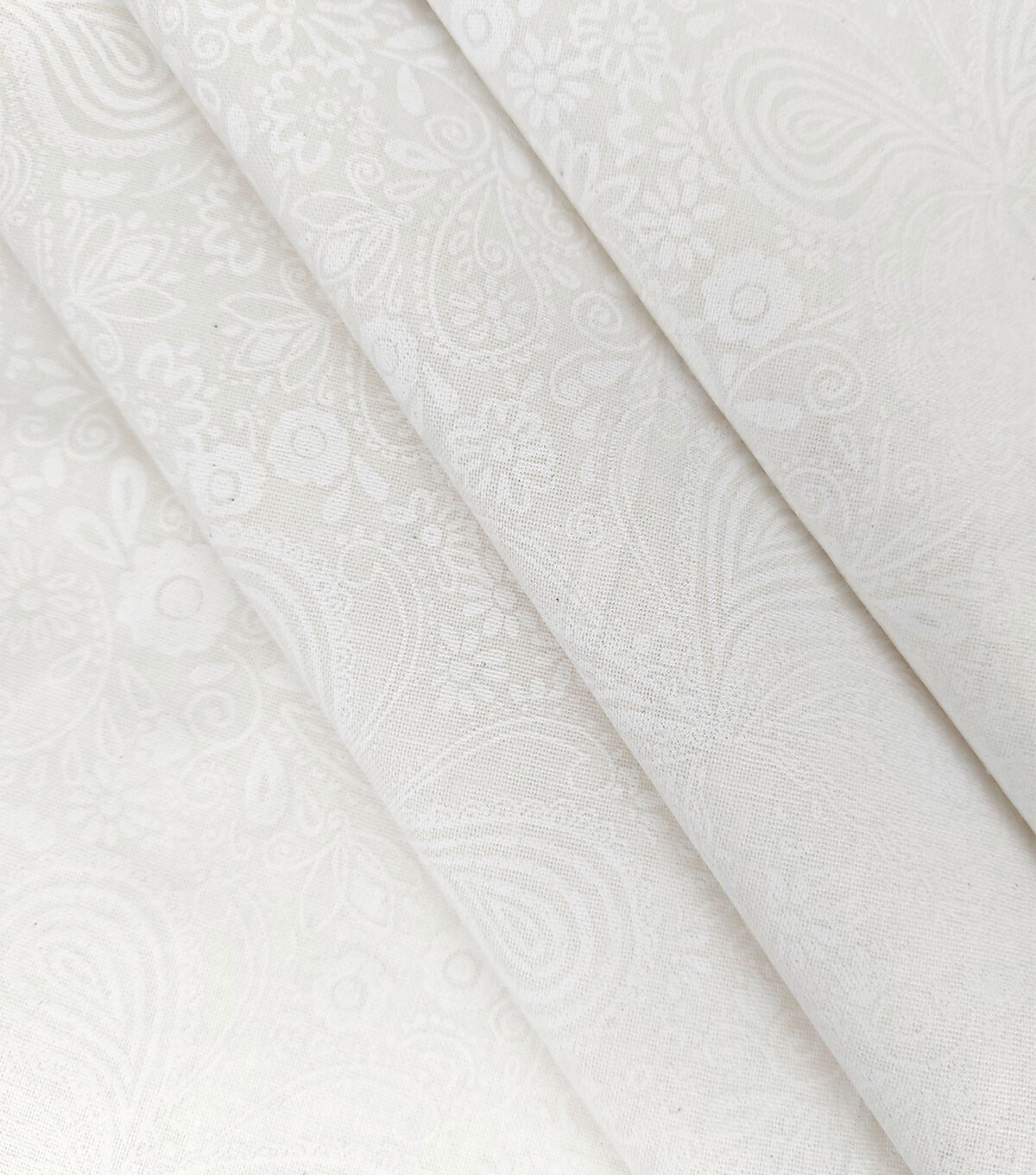 White Floral & Butterflies Quilt Cotton Fabric by Keepsake Calico