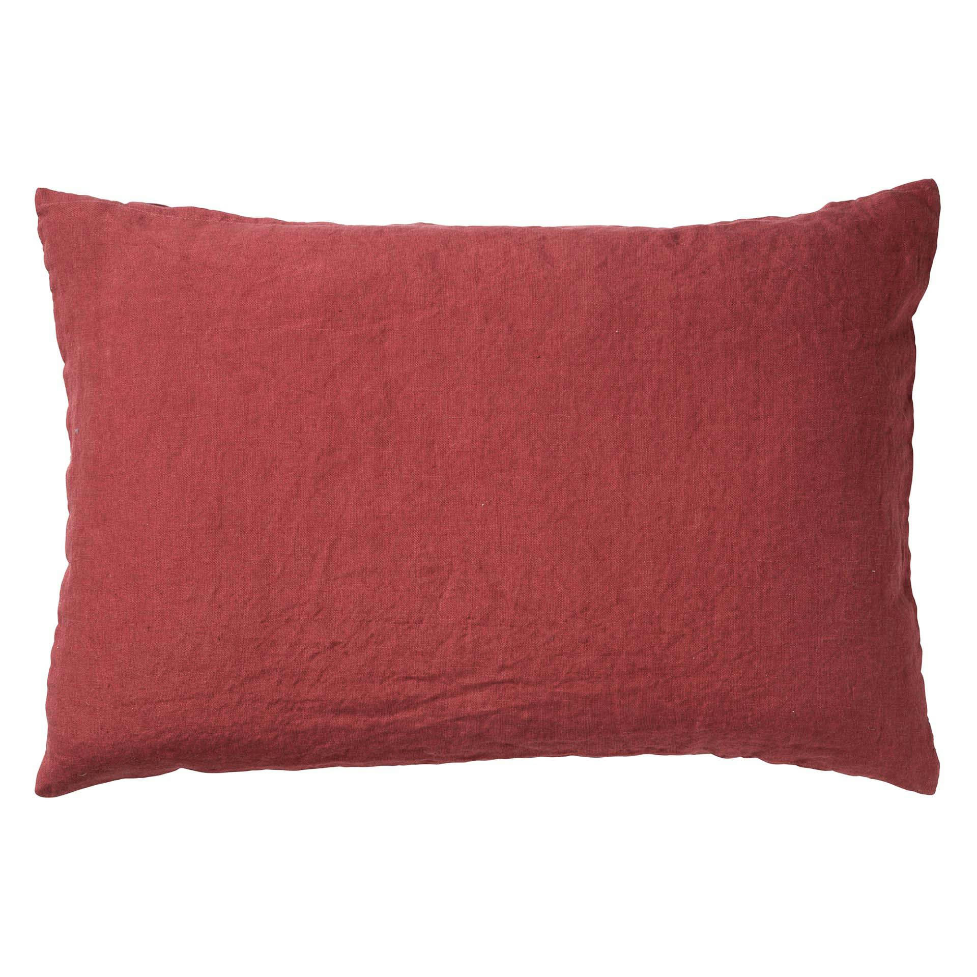 - Housse de coussin rouge en laine-40x60 cm uni