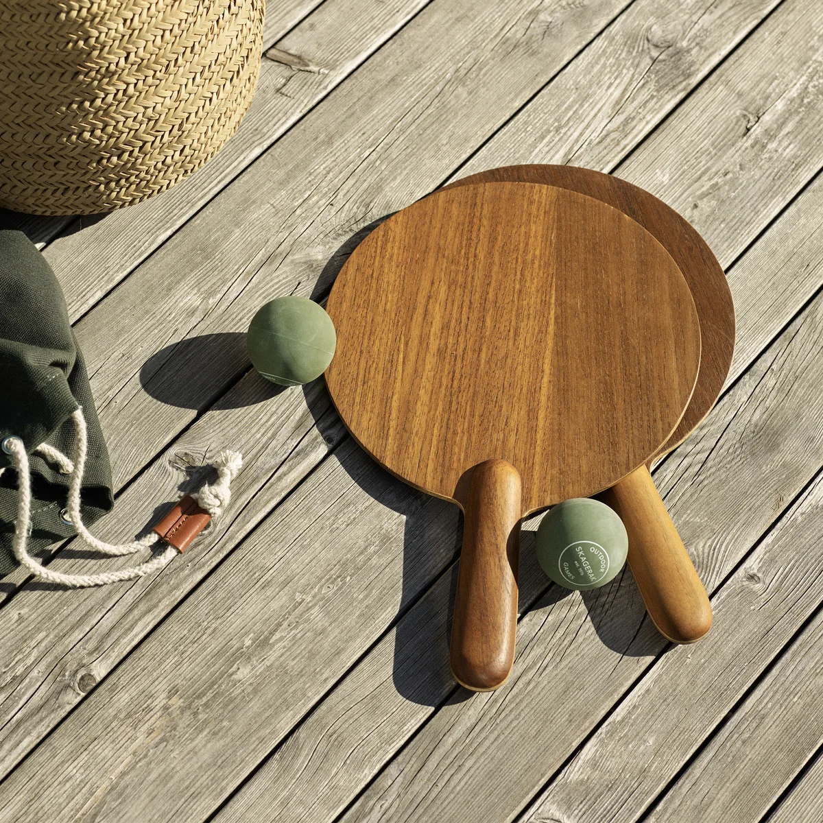 Fritz Hansen - Skagerak Beach Tennis-Set, Teak