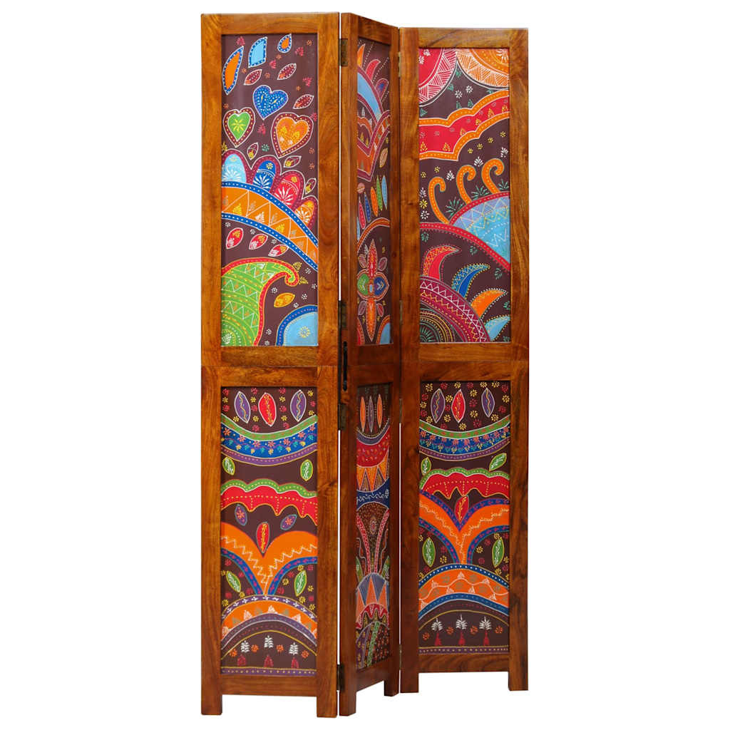 Parawan Pokojowy Składany Parawan Dekoracyjny Drewniany Brązowy 105x180 cm