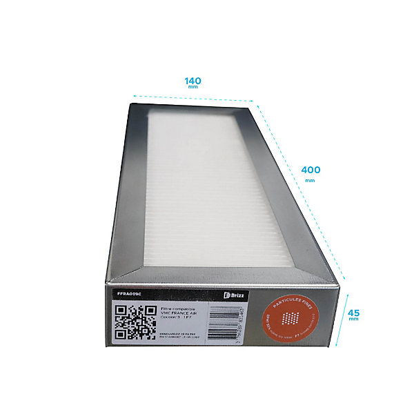 Filtre compatible VMC FRANCE AIR Cocoon'3 Contenu : - 1 F7,