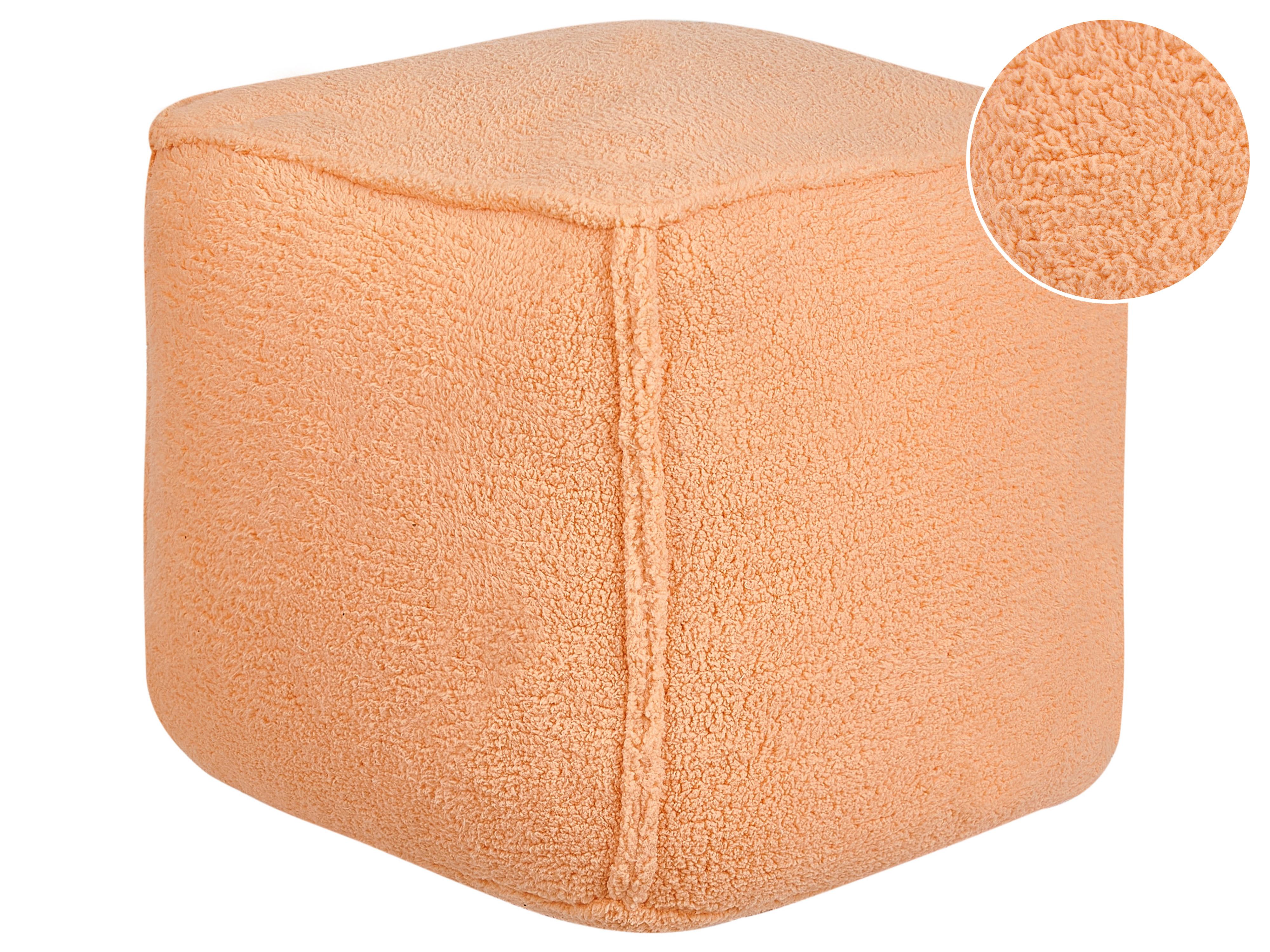 Pouffe ALIPUR Boucle Orange