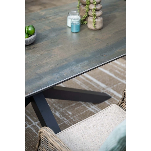 Tisch »Ireland«, Ireland Tisch 240 x 100 cm carbon black / Centostone Rome bronze