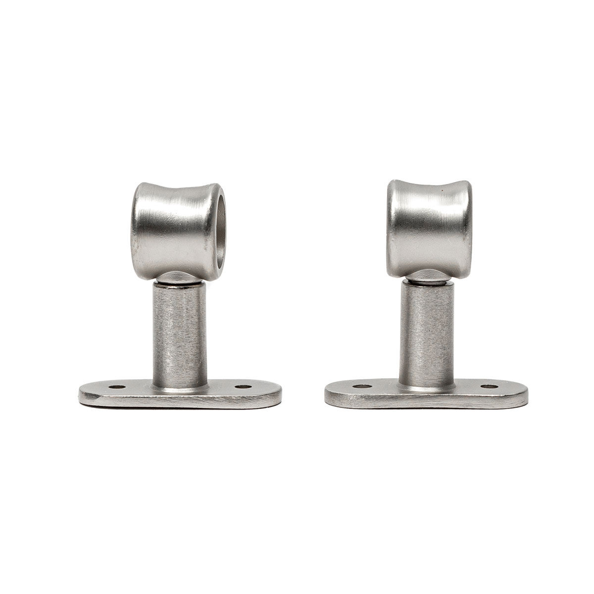 Conjunto 2 suportes simples prata 50mm