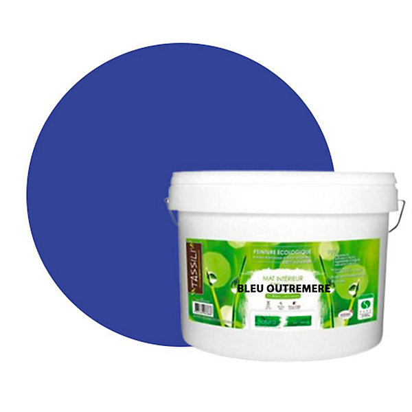 Bleu Outremer Peinture interieur aspect mat Natura - Bleu outremer - 10L