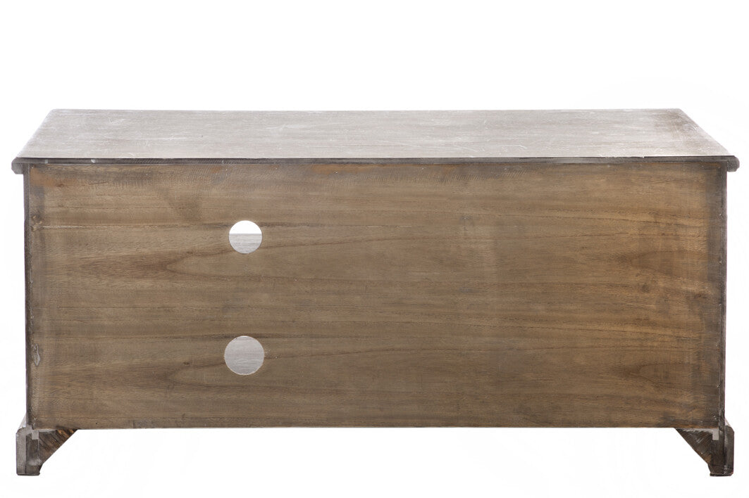 J-Line TV kast   2 Manden - hout - grijs/naturel