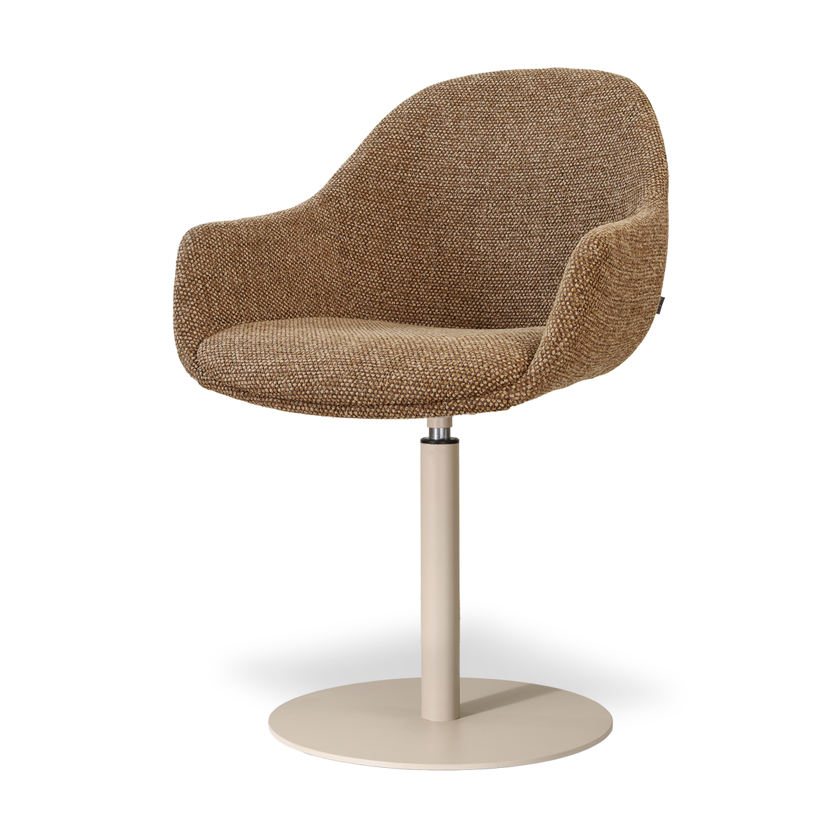 Nolon Niva-Mae tulp eetkamerstoel bruin blend - beige onderstel