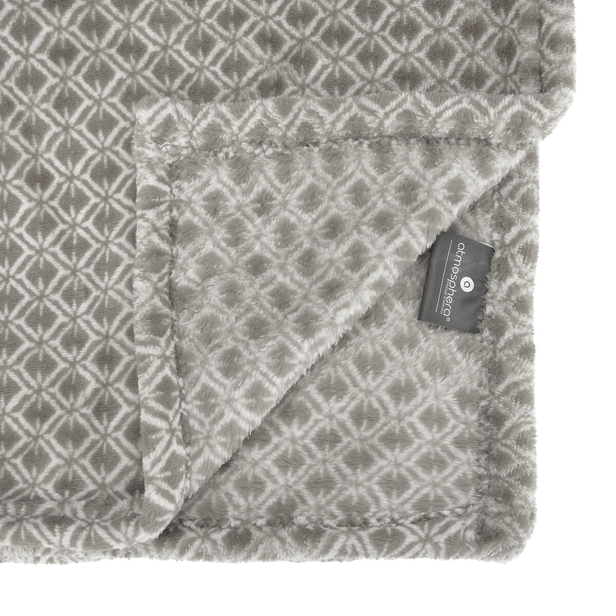 Flannel plaid "Otto" Slate grey, 125x150 cm