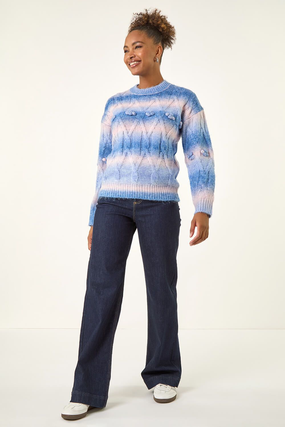 Roman Space Dye Stripe Knit Jumper