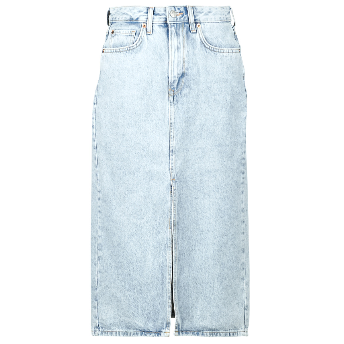 Pepe jeans - MIDI SKIRT HW NIKITA - Denim