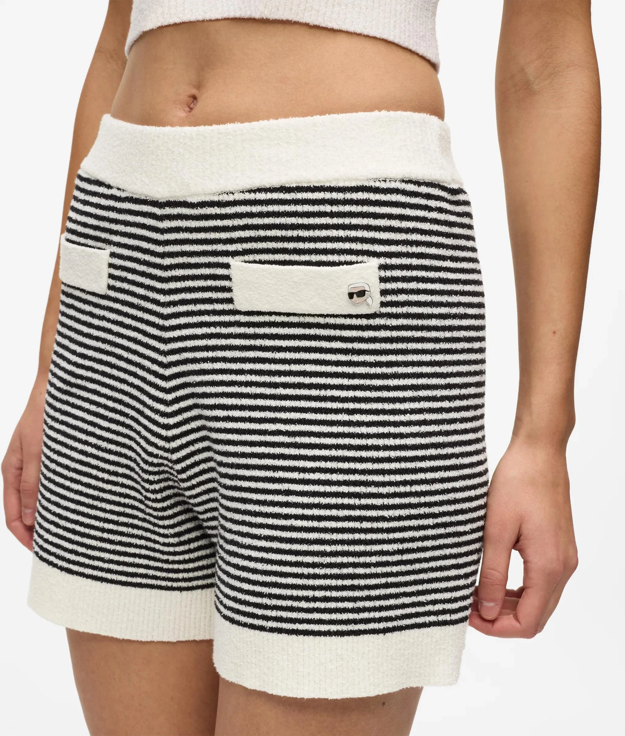 Short en maille à rayures Ikon
