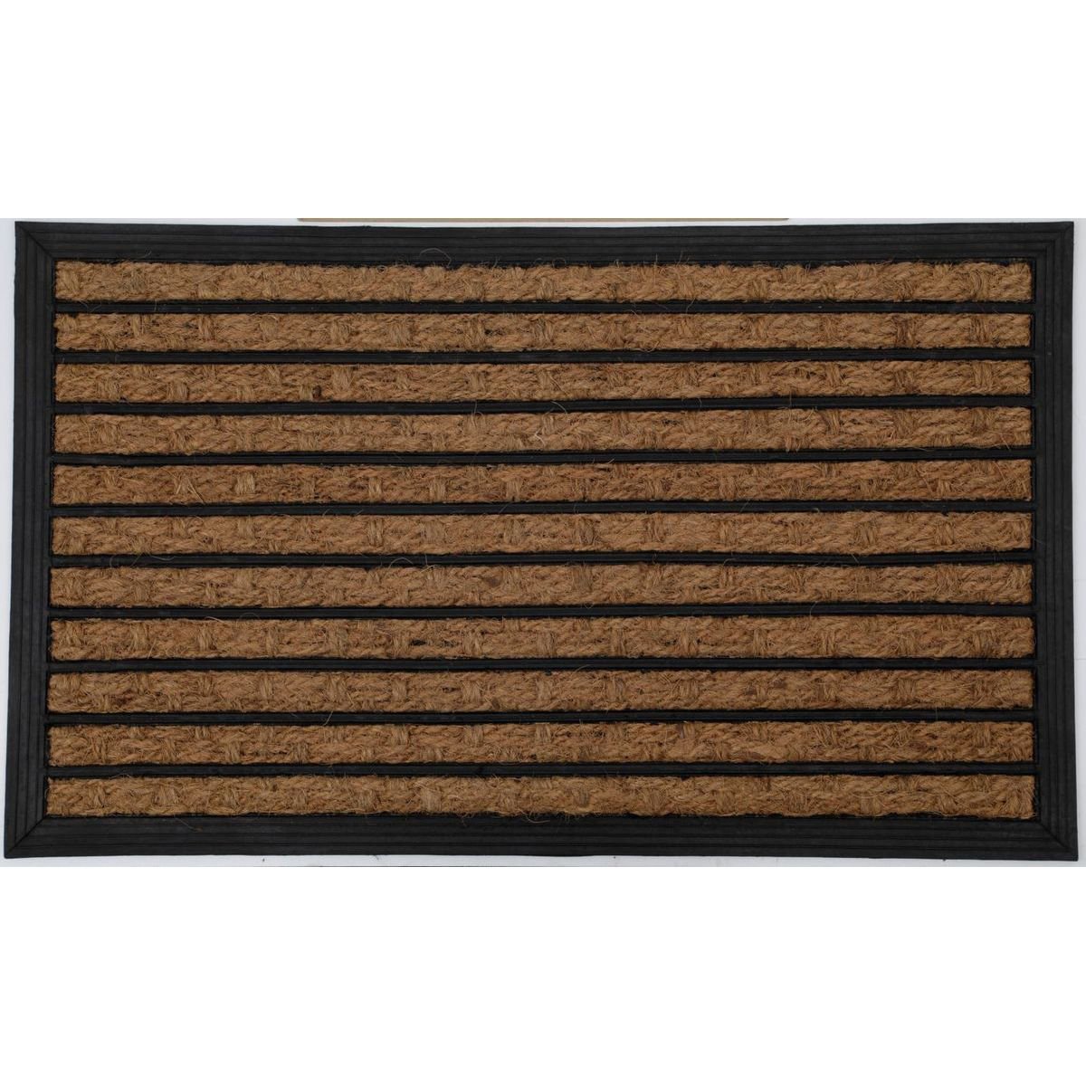 Tapete de entrada trançado natural