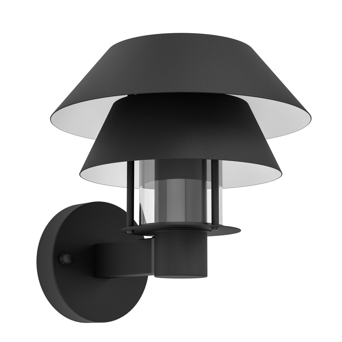 EGLO  wandlamp buiten Chiappera - e27 - 22,5 cm - zwart/wit