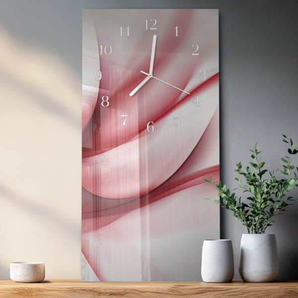 Zegar z grafiką 30x60 Abstrakcja szklany ścienny