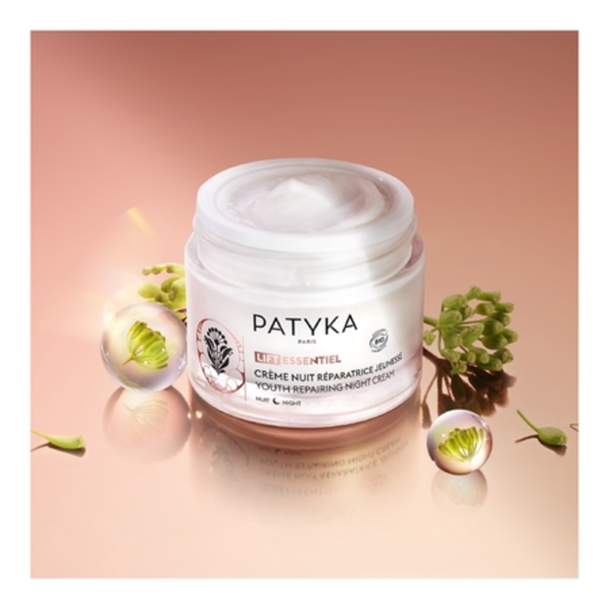 LIFT ESSENTIELLa crème nuit réparatrice jeunesse réduit les rides et raffermit la peau