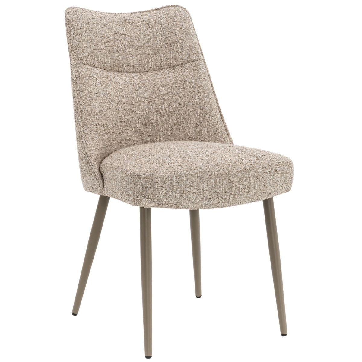 DÉJA Living Eetkamerstoel Meau - Beige/Taupe - Zithoogte 47cm - Set van 2